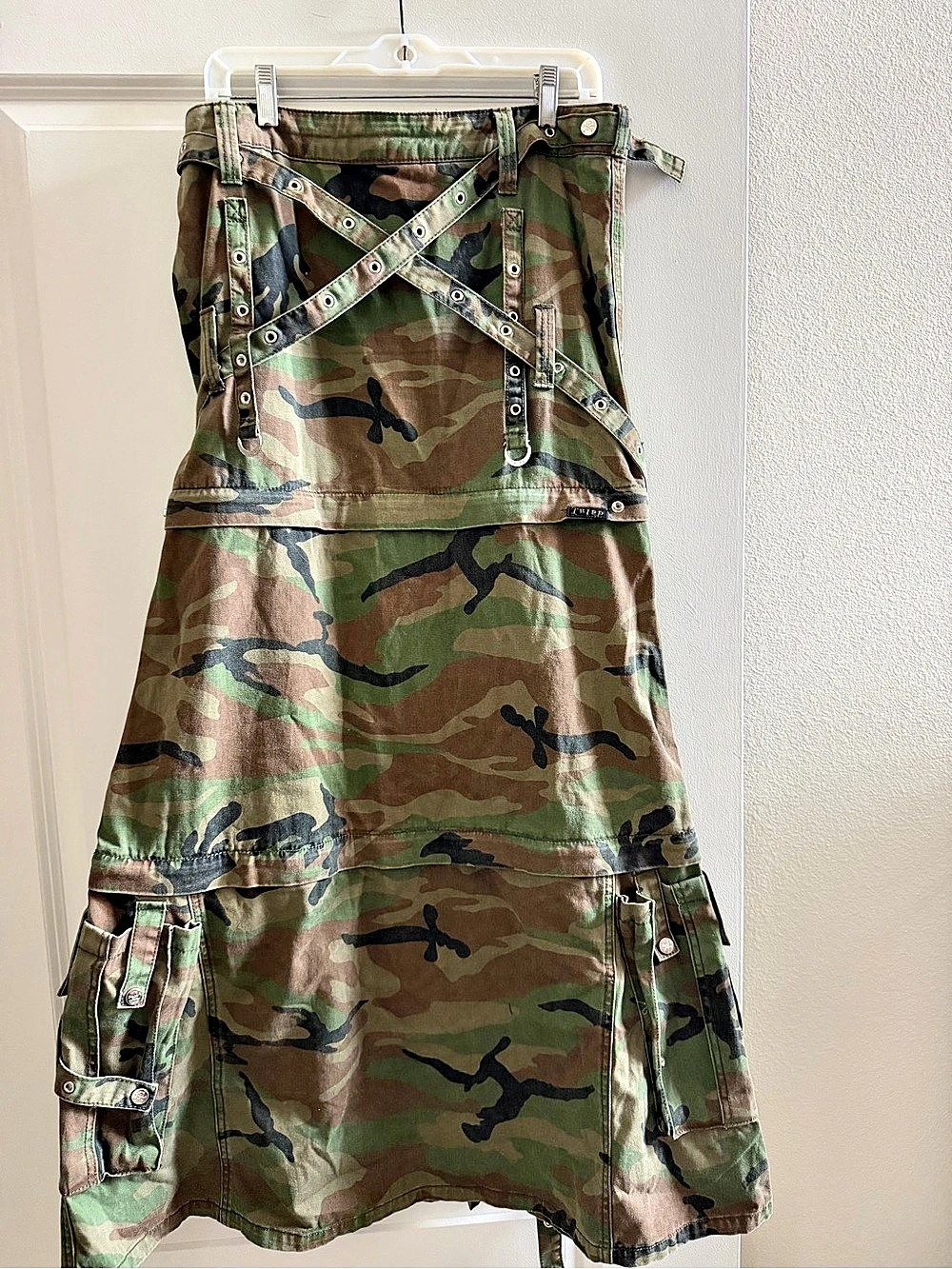 TRIPLE ZIP OFF CAMO SKIRT